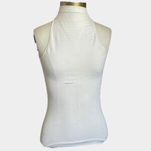 Nike Dry-Fit White Mockneck Seamless Tank - M